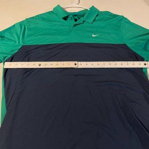 Nike Golf Colorblock Polo - Size Extra Large (XL), Jade Green/Navy